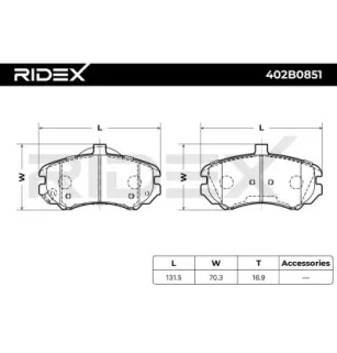 Plaquettes de frein pour HYUNDAI- 581012DA50