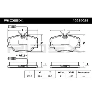 Plaquettes de frein pour MERCEDES-BENZ- 0004200720, 0004209920, 00042099200005, 0014200720, 0014201220, 001420122005