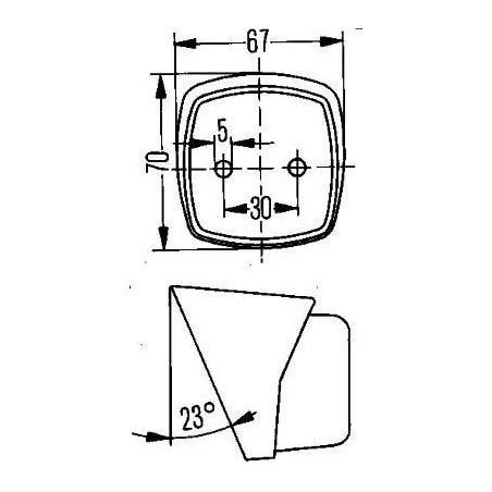 Feu de position Hella 2PF 004 081-107