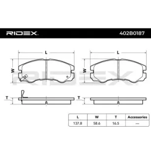 Plaquettes de frein pour ISUZU, NISSAN, OPEL VAUXHALL- 97047526