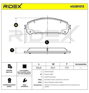 Plaquettes de frein pour LEXUS, TOYOTA TOYOTA (GAC)- 044650E020