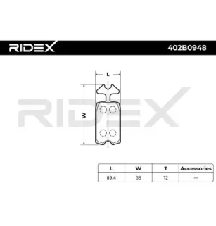 Plaquettes de frein pour CITROËN- 75516219, 75516220, 95551761 95653061