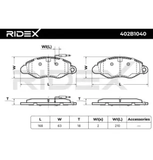 Plaquettes de frein pour NISSAN- 410609X225, 410609X226 410609X525