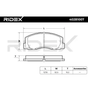 Plaquettes de frein pour MITSUBISHI NISSAN- AY040MT001