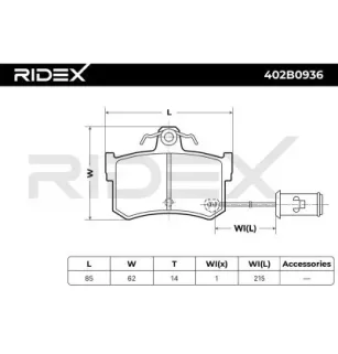 Plaquettes de frein pour ACURA, HONDA, HYUNDAI, MG, ROVER- ADU9962EVA, GBP90302, GBP90302AF, GBP90300, GBP90304