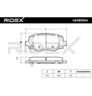 Plaquettes de frein pour ALFA ROMEO, CHRYSLER, FIAT, JEEP- 68225327AB, 68225327AC, 68263132AA, 68273101AA