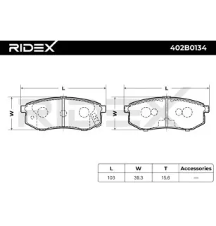 Plaquettes de frein pour ALFAROME/FIAT/LANCI, HYUNDAI, KIA- 53302M2A01 58302M2A01