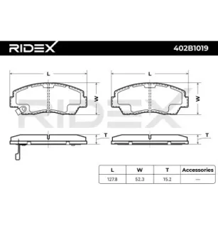Plaquettes de frein pour MAZDA- UB3949280, UB394928O, UB7149280, UBY23323Z, UBY23328Z, UC8649280, UC8649280A UC87492809A