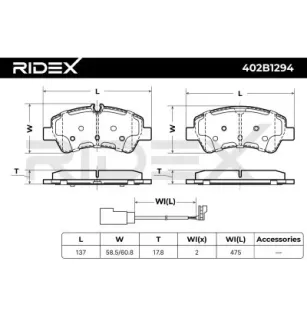 Plaquettes de frein pour FORD- 1916327, 2006029, MEBK2J2M008AA MEBK3J2M008AA