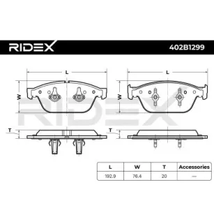 Plaquettes de frein pour AUDI, SEAT, SKODA, VW- 4H0698151E, 4H0698151H, 8R0698151F 8R0698151R