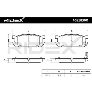 Plaquettes de frein pour MAZDA, MITSUBISHI- N0Y12648Z, N0Y92643ZC NCY32648Z
