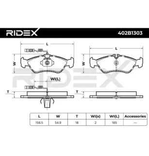Plaquettes de frein pour MERCEDES-BENZ VAG- 2D0698451