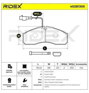 Plaquettes de frein pour NISSAN, RENAULT RENAULT TRUCKS- 7485120221