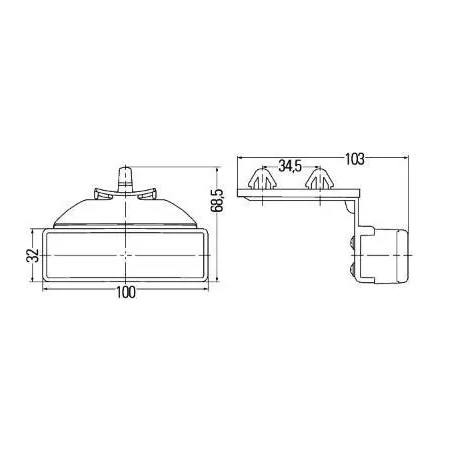 Feu latéral Hella 2PS 008 643-011