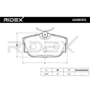 Plaquettes de frein pour VAG, VW- 701698451, 7D0698451, 7D0698451A, 7D0698451C, 7D0698451D, 7D0698451E, 7D0698451G 7D0698451J