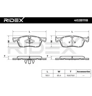 Plaquettes de frein pour JAGUAR, LAND ROVER TOYOTA- T2R69707