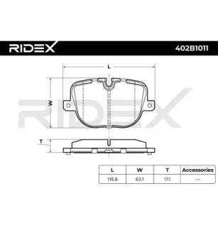 Plaquettes de frein pour LAND ROVER- LR015577, LR025739 LR025739SK1