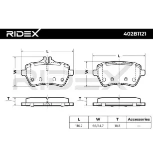 Plaquettes de frein pour MERCEDES-BENZ- 0004202805, 0064205720, 0064207220