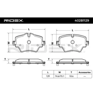 Plaquettes de frein pour BMW, BMW (BRILLIANCE) TOYOTA- 04465WAA02