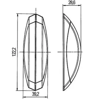 Feu d'encombrement Hella 2XS 008 479-061
