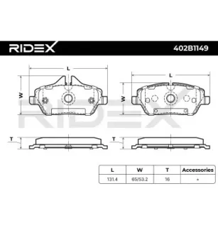 Plaquettes de frein pour BMW- 34106884267 34116862309
