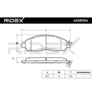 Plaquettes de frein pour NISSAN- D10604JA0A, D10604KH0C, D10604KJ1A, D10605TA0A, D10605TA0B, D1M604JA0A D1MFM4KJ1J