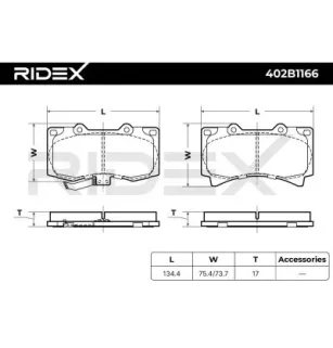 Plaquettes de frein pour HUMMER- 15240794