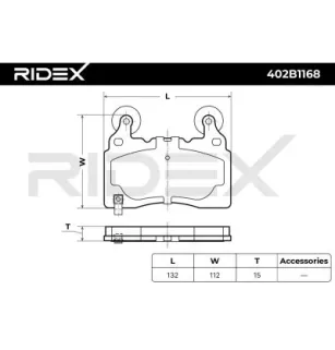 Plaquettes de frein pour CHEVROLET, OPEL, TESLA VAUXHALL- 23441307