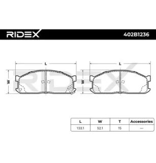 Pastiglie freno per FORD, KIA, MAZDA, MITSUBISHI, NISSAN- AY040MA006, 41060HC226, 41060HC225, 41060HC051, 41060HC050