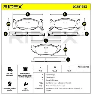 Pastillas de freno para CHRYSLER DODGE - 4423822
