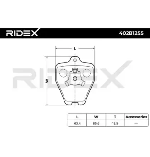 Plaquettes de frein pour AUDI- 8D0698151B 8D0698151K