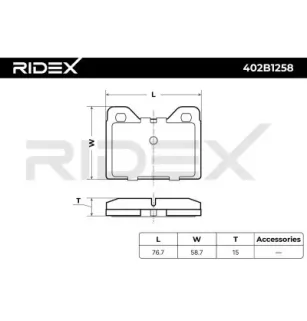 Plaquettes de frein pour AUDI, BMW, FERRARI, SEAT, SKODA, VW- 481698151C, 803698151B 803698151D