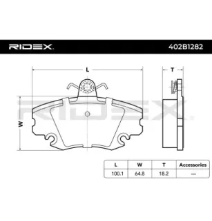 Pastiglie freno per RENAULT- 6025071042, 7701201669, 7701202284, 7701202285, 7701202289, 7701202635, 7701202712, 7701202894