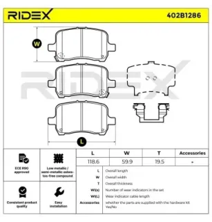 Bremsbeläge für CHEVROLET, OPEL PONTIAC- 22731037
