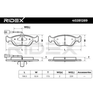 Plaquettes de frein pour ALFA ROMEO FIAT- 71752995