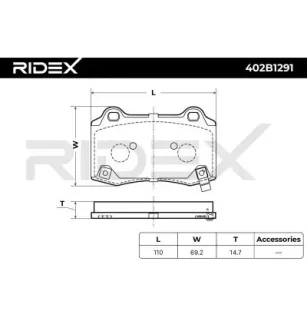 Plaquettes de frein pour HYUNDAI, JEEP, TESLA- 105506800B, 106833100A, 106833100B 106833100C