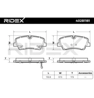 Pastillas de freno para HYUNDAI- 5830159A00 5830159A10
