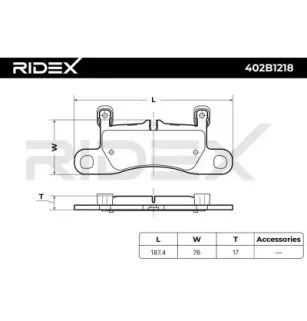 Plaquettes de frein pour AUDI, PORSCHE VW- 7P5698451