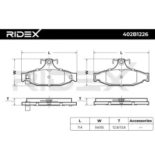Brake Pads for CHEVROLET, PONTIAC- 10174840, 14091368, 18020433 18021875