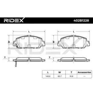 Pastiglie freno per HONDA, HONDA (GAC)- 45022T2MT00 45022T6DH00