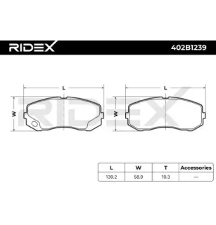 Pastiglie Freno per NISSAN, MITSUBISHI-MK449108,MK528485, MK528944, MK528946, MK529833, MK529909, MK530830
