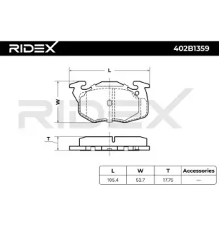 Brake pads for CITROËN, PEUGEOT - 425137, 425147 425483