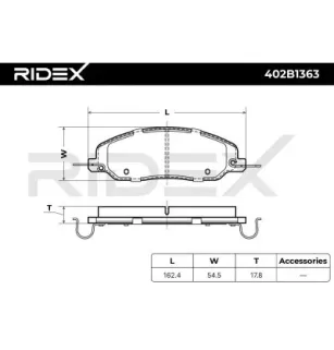 Brake pads for FORD USA- 4R332001AB, 4R3Z2001BA, 6R3Z2001A 7R3Z2001B