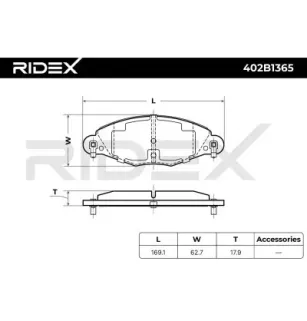 Brake pads for CITROËN- 425216, 425249 425289