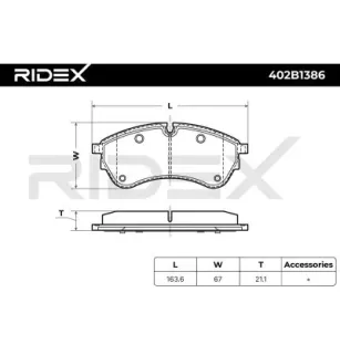 Brake pads for AUDI, MAN, SEAT, SKODA, VW - 2N0698151 7T0698151