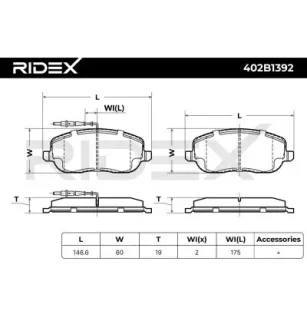Pastiglie freno per CITROËN, FIAT, PEUGEOT - 425220 425457