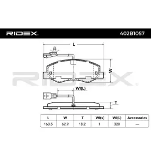 Brake pads for NISSAN, OPEL, RENAULT, VAUXHALL- 4502883, 95507110 95528497