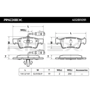 Pastiglie freno per VW- 7H8698451, 7L6698451 7L6698451C
