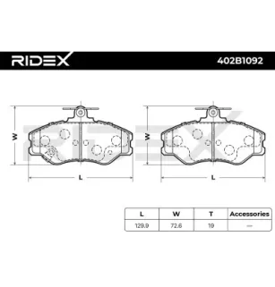 Pastiglie freno per HYUNDAI- 5810143A00, 5810144A00, 5810144A10, 581014BA00 581014BA10