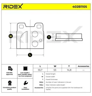 Brake pads for ALFA ROMEO, PORSCHE- 90111876001, 91435291513, 91435292300 91435292301